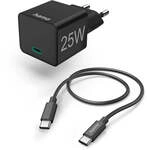 Hama - Schnellladegerat 1x Usb C Mit Kabel 25w Pd 10m Schwarz