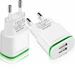 Usb-wandladeger&auml;t, 2er-pack, 2,1 A, 5 V, 2-port-universal-netzteil Mit Led, Ersatz