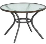 Ravenna Tisch &Oslash; 100cm Graphit/schoko Alu/kunststoff