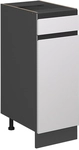 K&uuml;chenunterschrank R-line, Wei&szlig;, 30 Cm J-shape, Ohne Arbeitsplatte, Vicco