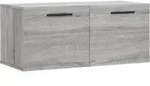 Wandschrank Grau Sonoma 80x36,5x35 Cm Holzwerkstoff Vidaxl