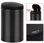 Automatischer Sensor-m&uuml;lleimer 30 L Kohlenstoffstahl Schwarz - Vidaxl