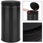 Vidaxl - Automatischer Sensor-m&uuml;lleimer 70 L Kohlenstoffstahl Schwarz