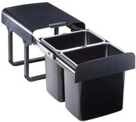 Victory - Quellmalz Einbau-abfallsammler Ekko.20 - 32 Liter (2x16 Liter), Schwarz, Ab