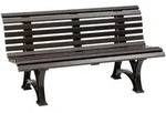 Gartenbank Helgoland 3-sitzer L&auml;nge 1500 Mm, Braun