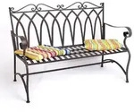 Bank Sitzbank 18940 Gartenbank 'roma' Aus Metall B-119 Cm