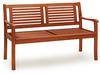 CASARIA® Gartenbank Wetterfest Holz FSC® 320kg Belastbarkeit 2-Sitzer Armlehne