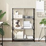 B&uuml;cherregal Grau Sonoma 78,5x33x117,5 Cm Holzwerkstoff Vidaxl