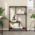 B&uuml;cherregal R&auml;uchereiche 81x36x115 Cm Holzwerkstoff Und Stahl Vidaxl