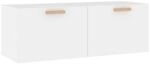 Wandschrank Wei&szlig; 100x36,5x35 Cm Holzwerkstoff Vidaxl