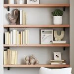 Wandregal Hellbraun 80x20x4 Cm Massivholz Eiche Behandelt Vidaxl