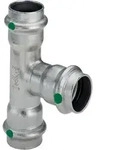 Viega Sanpress Inox T-st&uuml;ck Mit Sc-contur 2318, D. 22x15x22mm, Stahl Nichtrostend