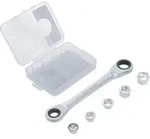 Bgs Technic - Ratschen-ringschl&uuml;ssel Mit Adaptersatz Sw 8 - 19 Mm 6-tlg.