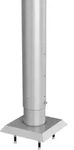 Steher F.sichts.z Z.and&uuml;beln 135 Cm H&ouml;henverstellbar Silber