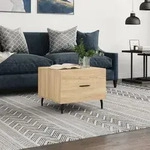 Couchtisch Sonoma-eiche 50x50x40 Cm Holzwerkstoff Vidaxl