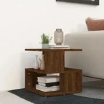 Vidaxl Side Table Brown Oak 40x40x40 Cm Engineered Wood
