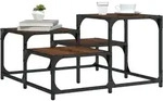 Couchtisch Braun Eichen-optik 68x68x40 Cm Holzwerkstoff Vidaxl