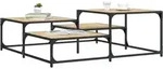 Couchtisch Sonoma-eiche 107x107x40 Cm Holzwerkstoff Vidaxl