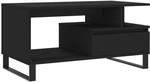 Couchtisch Schwarz 90x49x45 Cm Holzwerkstoff Vidaxl