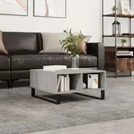Couchtisch Grau Sonoma 60x60x30 Cm Holzwerkstoff Vidaxl