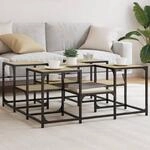 Vidaxl - Couchtisch Sonoma-eiche 91x91x40 Cm Holzwerkstoff