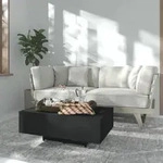 Couchtisch Schwarz 85x55x31 Cm Holzwerkstoff Vidaxl