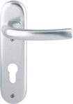 Hoppe - Kurzschildgarnitur T&ocirc;ky&ocirc; 1710/273kp Aluminium F1 Pz Abgerundet