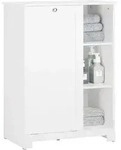 Sobuy - Bzr105-w W&auml;scheschrank Mit Ausklappbarem W&auml;schesack W&auml;schetruhe