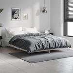 Bettgestell Grau Sonoma 140x190 Cm Holzwerkstoff Vidaxl