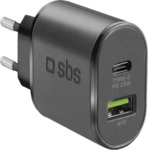 Sbs Tetrpd25w Ladeger&auml;t F&uuml;r Mobilger&auml;te Smartphone, Tablette Schwarz Ac