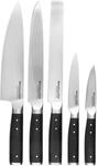 Kitchenaid Gourmet 7-teiliges Messerset Im Holzblock Mit Messersch&auml;rfer.