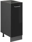Vicco - Unterschrank R-line, Schwarz Hochglanz, 30 Cm Ohne Arbeitsplatte