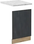 Vicco - K&uuml;chenm&ouml;bel R-line, Schwarz Beton, 45 Cm Ap Marmor