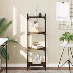 Vidaxl - B&uuml;cherregal 4 B&ouml;den R&auml;uchereiche 40x30x120 Cm Holzwerkstoff