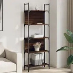 Vidaxl Bookshelf 5-tier Brown Oak 60,5x24x166,5 Cm Engineered Wood