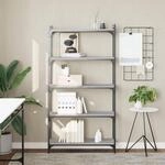 Vidaxl - B&uuml;cherregal 5 B&ouml;den Grau Sonoma 80x30x154 Cm Holzwerkstoff