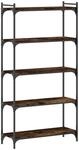 B&uuml;cherregal 5 B&ouml;den R&auml;uchereiche 80x30x154 Cm Holzwerkstoff Vidaxl763796