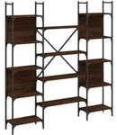Vidaxl - B&uuml;cherregal Braun Eichen-optik 155,5x24x166,5 Cm Holzwerkstoff