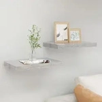 Schweberegale 2 Stk. Betongrau 50x23x3,8 Cm Mdf Vidaxl