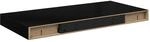 Schweberegale 2 Stk. Schwarz 50x23x3,8 Cm Mdf Vidaxl