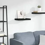 Vidaxl Floating Wall Shelf Black 40x23x3,8 Cm Mdf