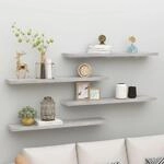 Schweberegale 4 Stk. Betongrau 120x23,5x3,8 Cm Mdf - Vidaxl
