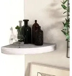Eck-schweberegal Betongrau 25x25x3,8 Cm Mdf Vidaxl