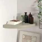 Eck-schweberegal Eichen-optik 35x35x3,8 Cm Mdf Vidaxl