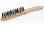 Drahtb&uuml;rste N&ouml;lle 28 Cm Holzgriff Stahlborsten