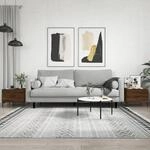 Vidaxl - Couchtische 2 Stk. Braun Eichen-optik 50x50x40 Cm Holzwerkstoff