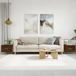 Vidaxl - Couchtische 2 Stk. Braun Eichen-optik 50x50x40 Cm Holzwerkstoff