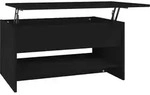 Couchtisch Schwarz 80x50x40 Cm Holzwerkstoff Vidaxl