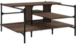 Vidaxl - Couchtisch Braun Eichen-optik 100x100x48,5 Cm Holzwerkstoff