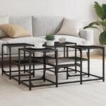 Couchtisch Schwarz 91x91x40 Cm Holzwerkstoff Vidaxl